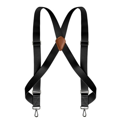 Fashion Retro Suspenders for Men Metal Clip British Style Leather Suspenders Anti-slip Suit Accessories Suspender Clip Business