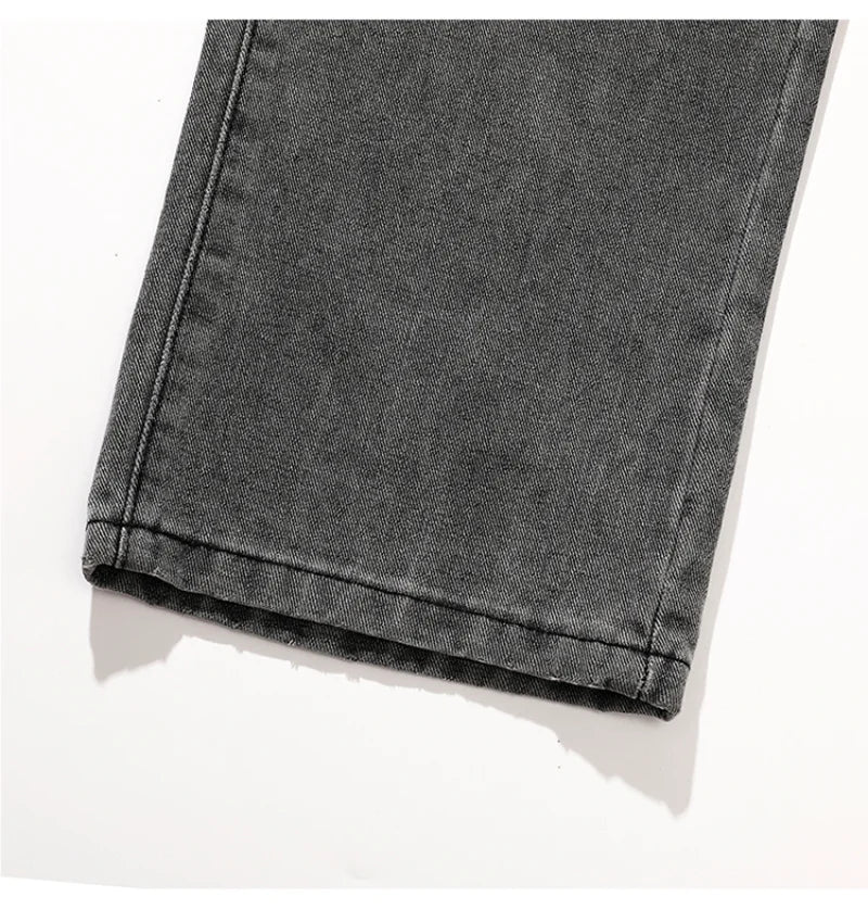 Jeans men's spring and summer 2025 new style trend straight versatile casual pants loose wide-leg mopping trousers