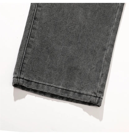 Jeans men's spring and summer 2025 new style trend straight versatile casual pants loose wide-leg mopping trousers