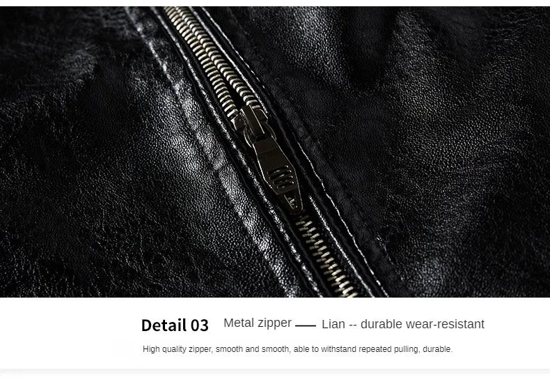 Men's Leather Jacket 2024 Autumn Winter New Plush Loose Outdoor Travel Motorcycle Coat Men Fashionable Trendy Leather Clothing