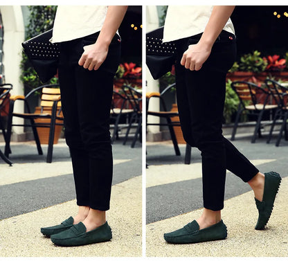 Men High Quality Leather Loafers Men Casual Shoes Moccasins Slip On Men's Flats Fashion Men Shoes Male Driving Shoes 2023