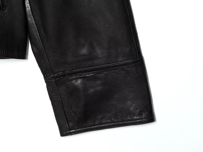 Women's Faux Leather Jacket Coats Fashion With Belt Turn-down Collar Long Sleeve Coats Autumn Winter Female Outerwear Chic Tops