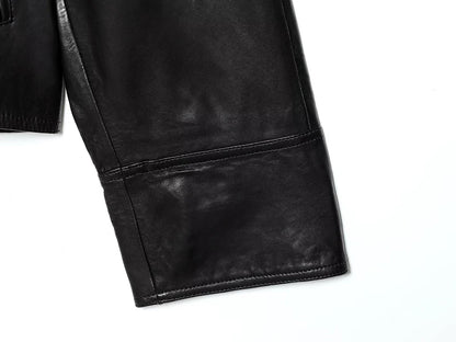 Women's Faux Leather Jacket Coats Fashion With Belt Turn-down Collar Long Sleeve Coats Autumn Winter Female Outerwear Chic Tops