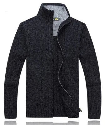 Sweater Male 2020 Wool Cotton Cardigan Autumn Men's Winter Sweater  Kint Wear Knitwear Coats Clothing
