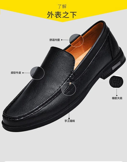 Genuine Leather Men's Shoes Classics Business Dress Shoes Moccasins Slip on Loafers Driving Shoes for Men Casual Shoe 2026 New