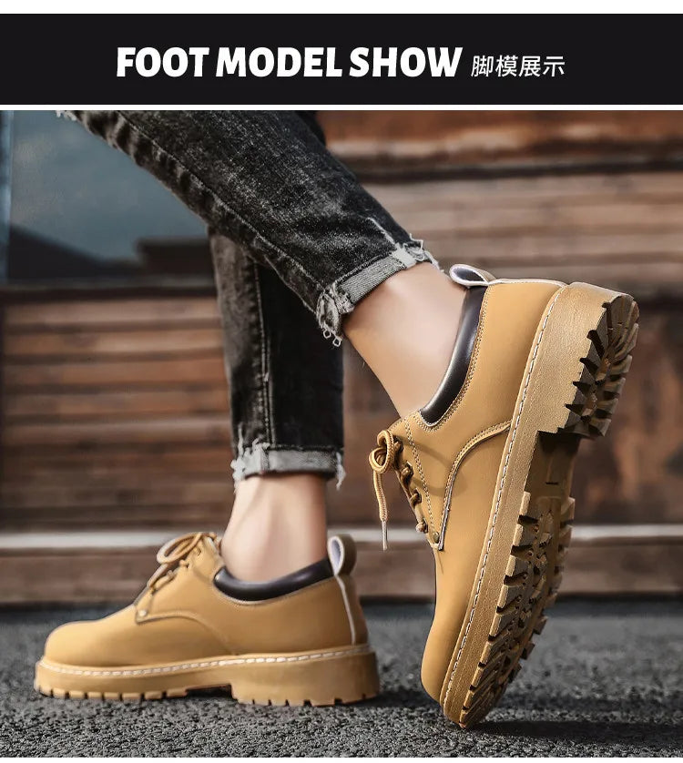 Leather Shoes for Men Luxury High Quality Brogue Shoes comfortable Soft Sole Men's Casual Shoes Lace Up Men Business Dress Shoe