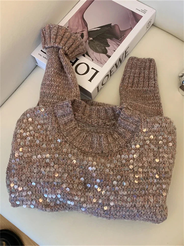 Women Sweater Womens Winter Sweaters Pullover a Female Knitting Overszie Long Sleeve Loose Knitted Outerwear Ropa De Mujer