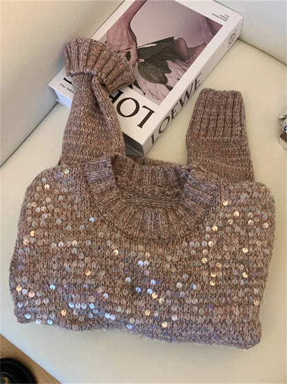 Women Sweater Womens Winter Sweaters Pullover a Female Knitting Overszie Long Sleeve Loose Knitted Outerwear Ropa De Mujer