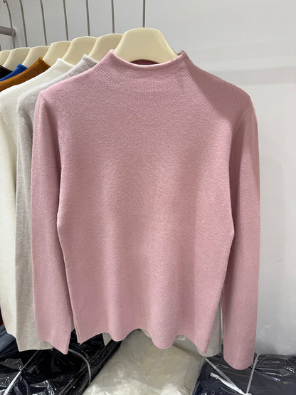 Sweater Women Autumn Winter Fashion Turtleneck Jumpers 2025 Female Long Sleeve Sweater Ladies Solid Knitted Soft Pullovers