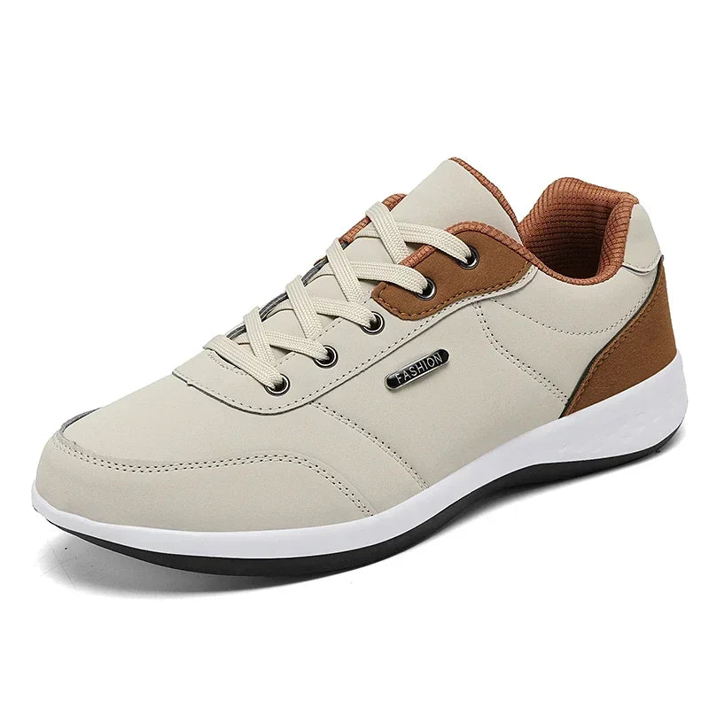 Leather Men Shoes Sneakers Trend Casual Shoe Comfortable Breathable Leisure Male Sneakers Non-slip Footwear Men Sports Shoes