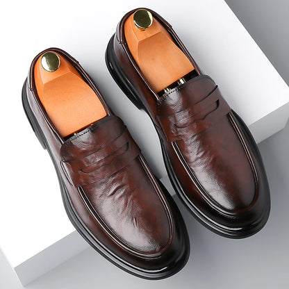 High Quality Fashionable Loafers Leather Men Business Formal Casual Leather Shoes Spring Men Soft and Comfortable Leather Shoes