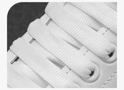 White Leather Men Casual Shoes Platform Outdoor Mens Walking Running Sneakers Breathable Board Shoes Women Tennis Sport Shoes