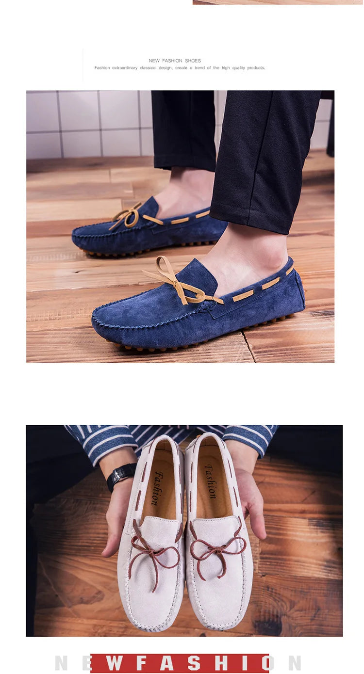 2023 Leather Men Casual Shoes Luxury Brand comfortable Slip on Formal Loafers Men Moccasins Italian Soft Male Driving Shoes