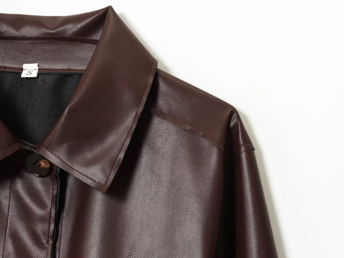 Women's Leather Jacket 2025 Autumn Winter New Fashion Women Long Sleeve Zipper Jackets Women High Street Elegant Short Coats