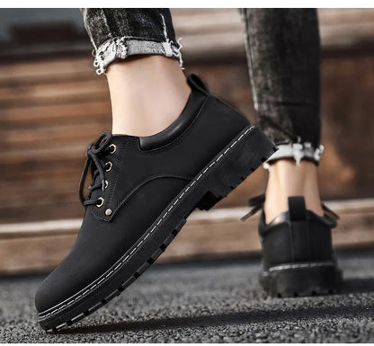 Leather Shoes for Men Luxury High Quality Brogue Shoes comfortable Soft Sole Men's Casual Shoes Lace Up Men Business Dress Shoe