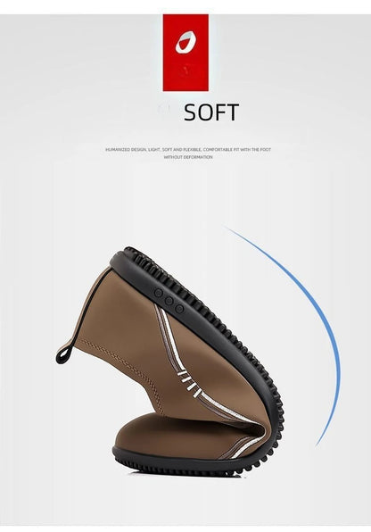 Leather Shoes for Men Fashion Soft Sole Men Loafers Comfortable Lightweight Walking Shoes Men Flats Moccasins Zapatillas Hombre