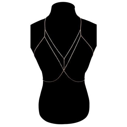 Women New Fashion Accessories Simple Chain Clothing Geometric Plain Chain Sexy Body Chain BD7045
