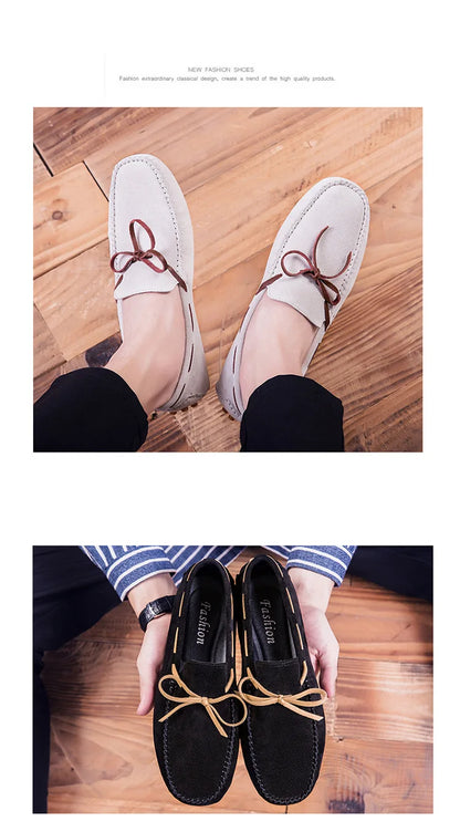 2023 Leather Men Casual Shoes Luxury Brand comfortable Slip on Formal Loafers Men Moccasins Italian Soft Male Driving Shoes
