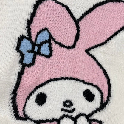 Hot Kawaii Sanrios My Melody Autumn Winter Sweaters for Girls Sweet and Cute Loose Sweatshirts for Couples Casual Versatile Tops