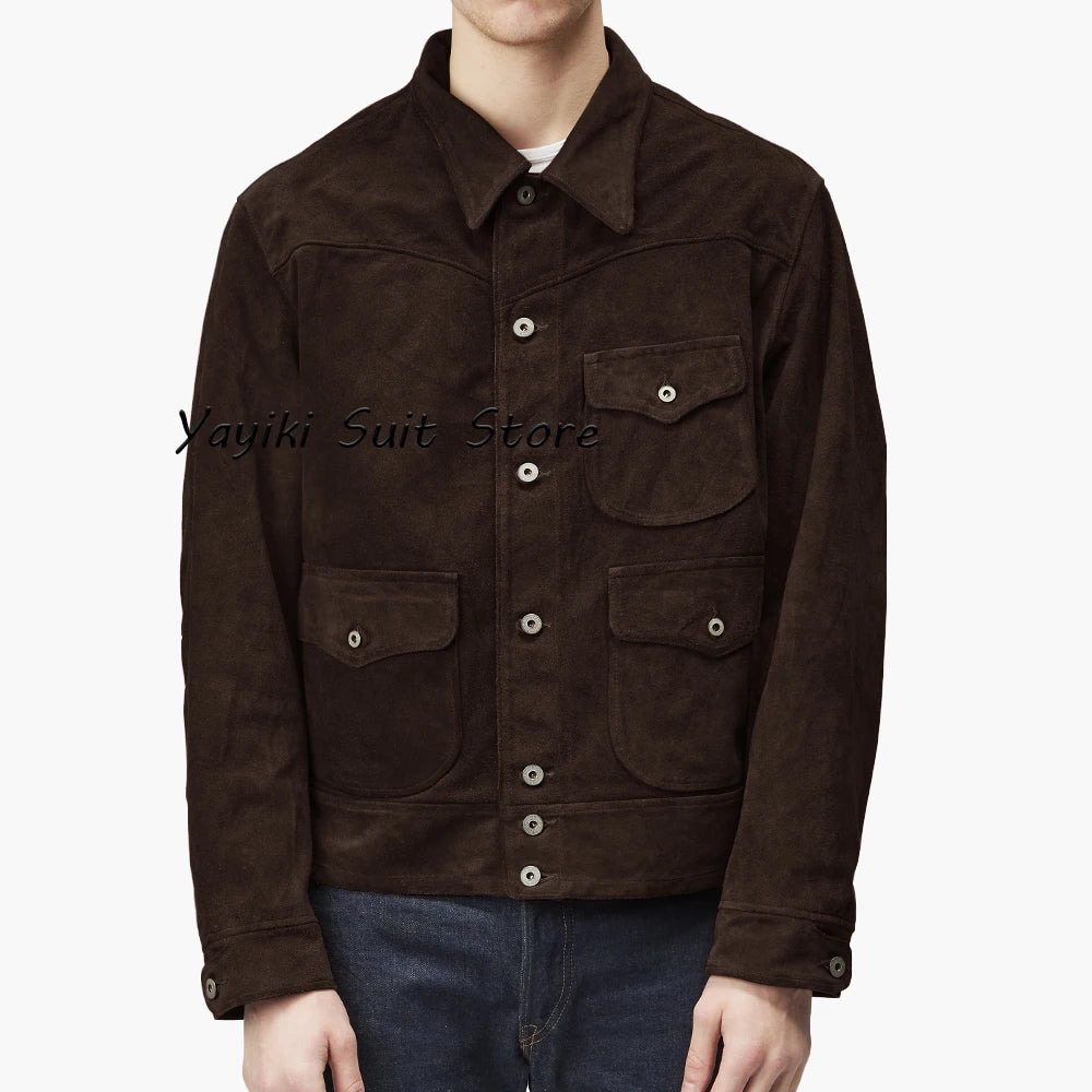 Elegant Man Coats for Men Men's Suede Jacket New in Coats and Jackets for Suit Mens Suits Luxury Man Coat Blazers Male & ، Full