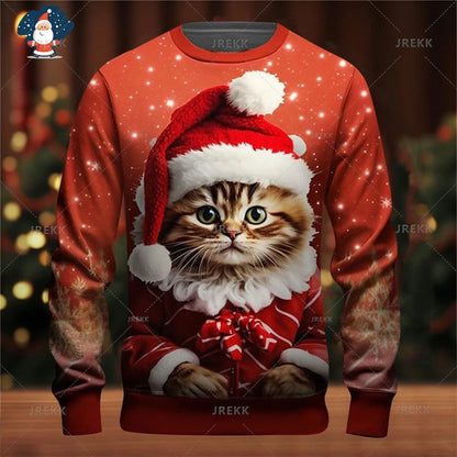 Merry Christmas Sweatshirts Mens Ugly Christmas Sweater Funny Fashion New In Sweaters Women Ugly Sweaters Christmas Jumpers Men
