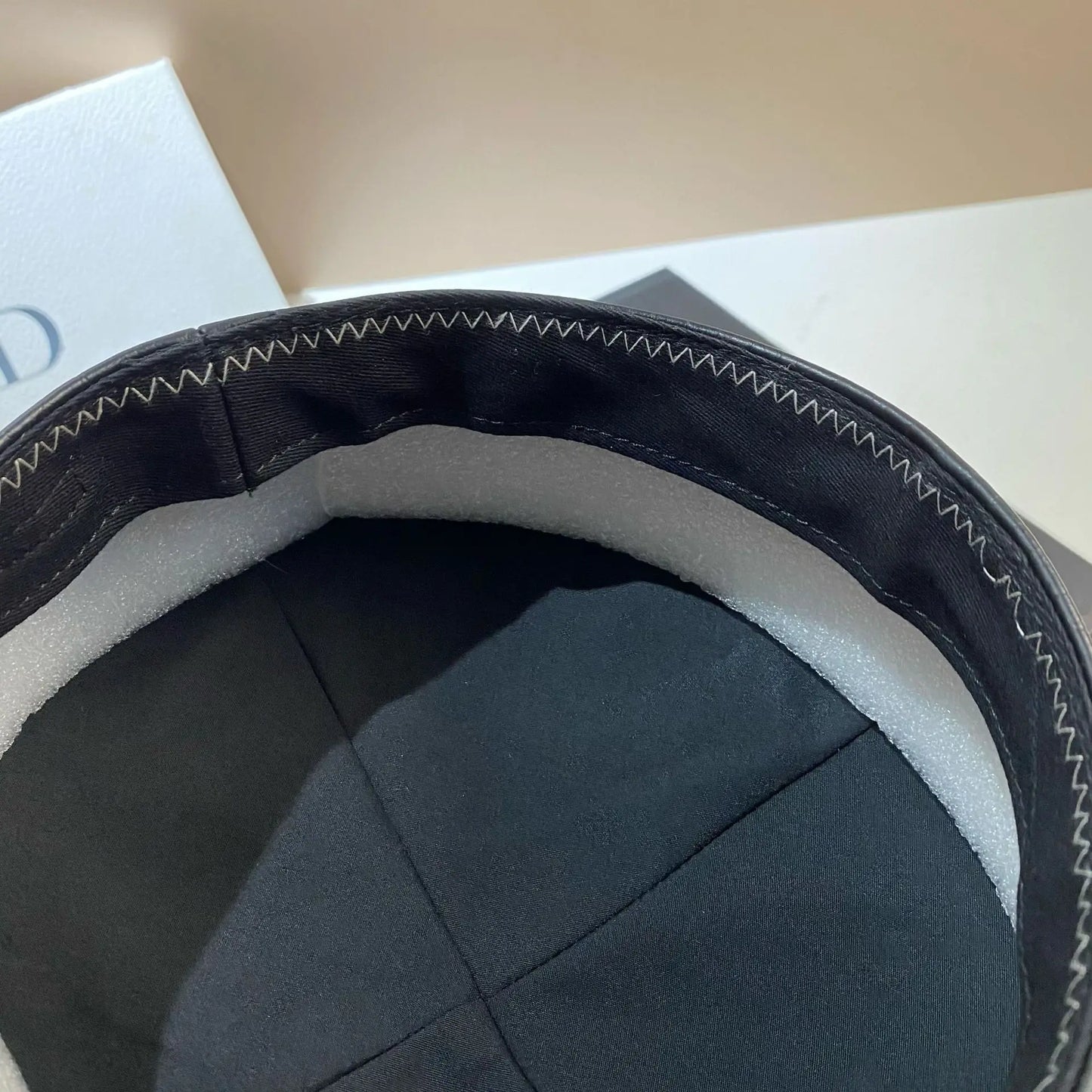 PU Leather Beret Caps Women Fashion Artist Painter Hat Letter M Female Berets Flat Top Octagonal Cap Ladies All-Match Caps