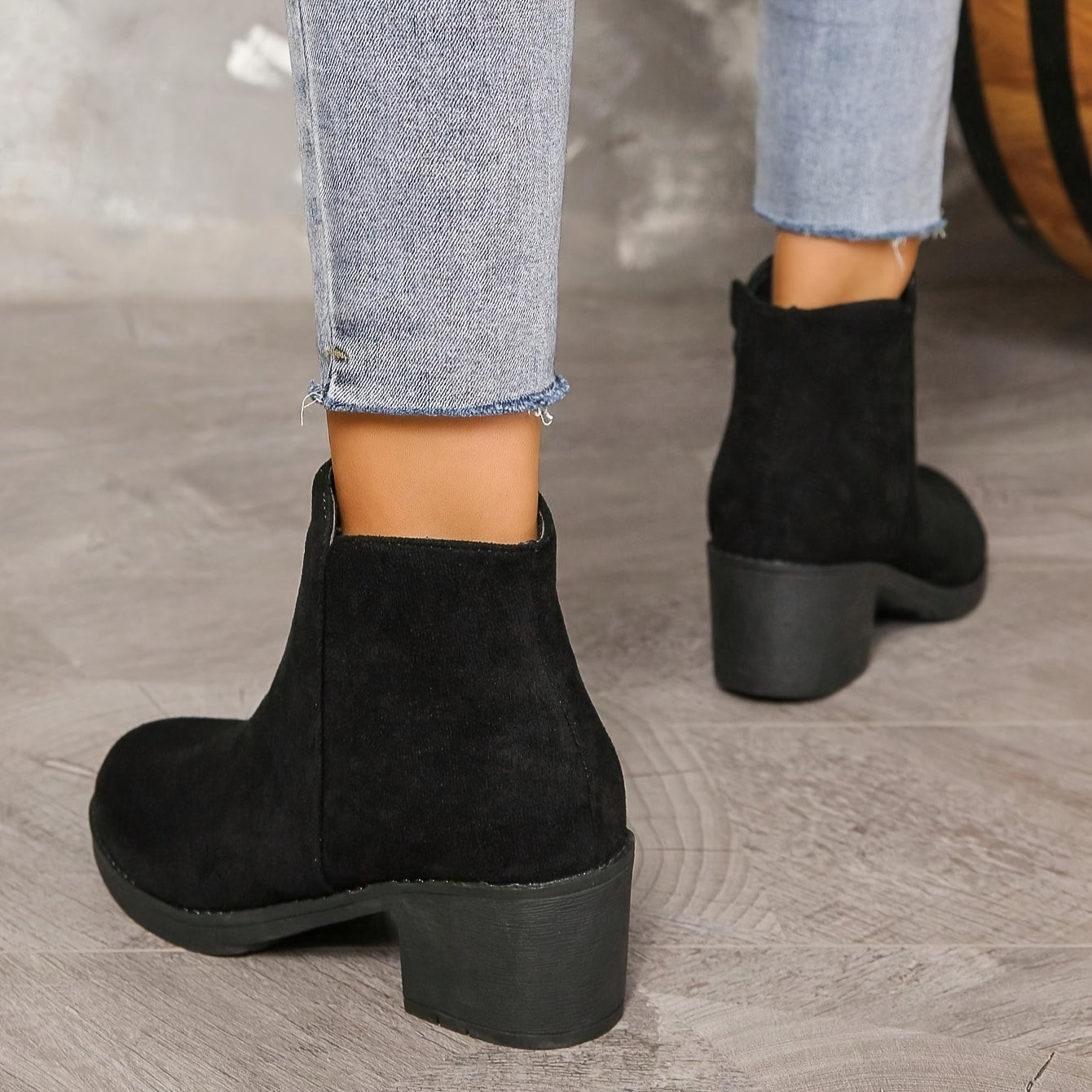 Women's Fashion Platform Ankle Boots with Zipper Closure, Comfortable And Warm Winter Boots for Women