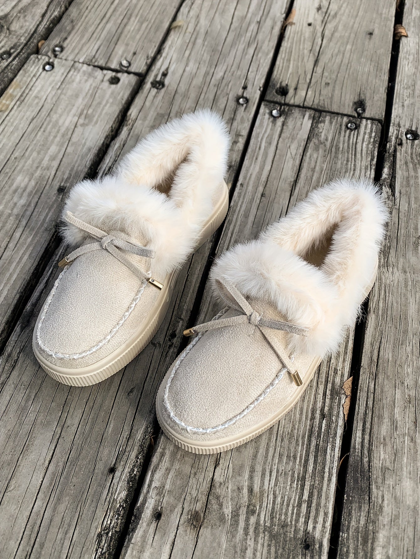 Cozy Fluffy Boots for Women - Soft Platform, Thermal Lining, Round Toe, Non-slip Sole, Warm and Comfortable Winter Boots with Soft Sole for Snowy Days - Perfect for Cold Weather