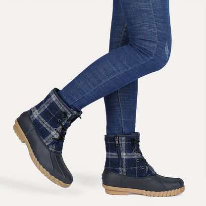 Waterproof Quilted Snow Boots for Women - Winter Boots, Insulated, Warm, Comfortable, and Stylish Snow Shoes